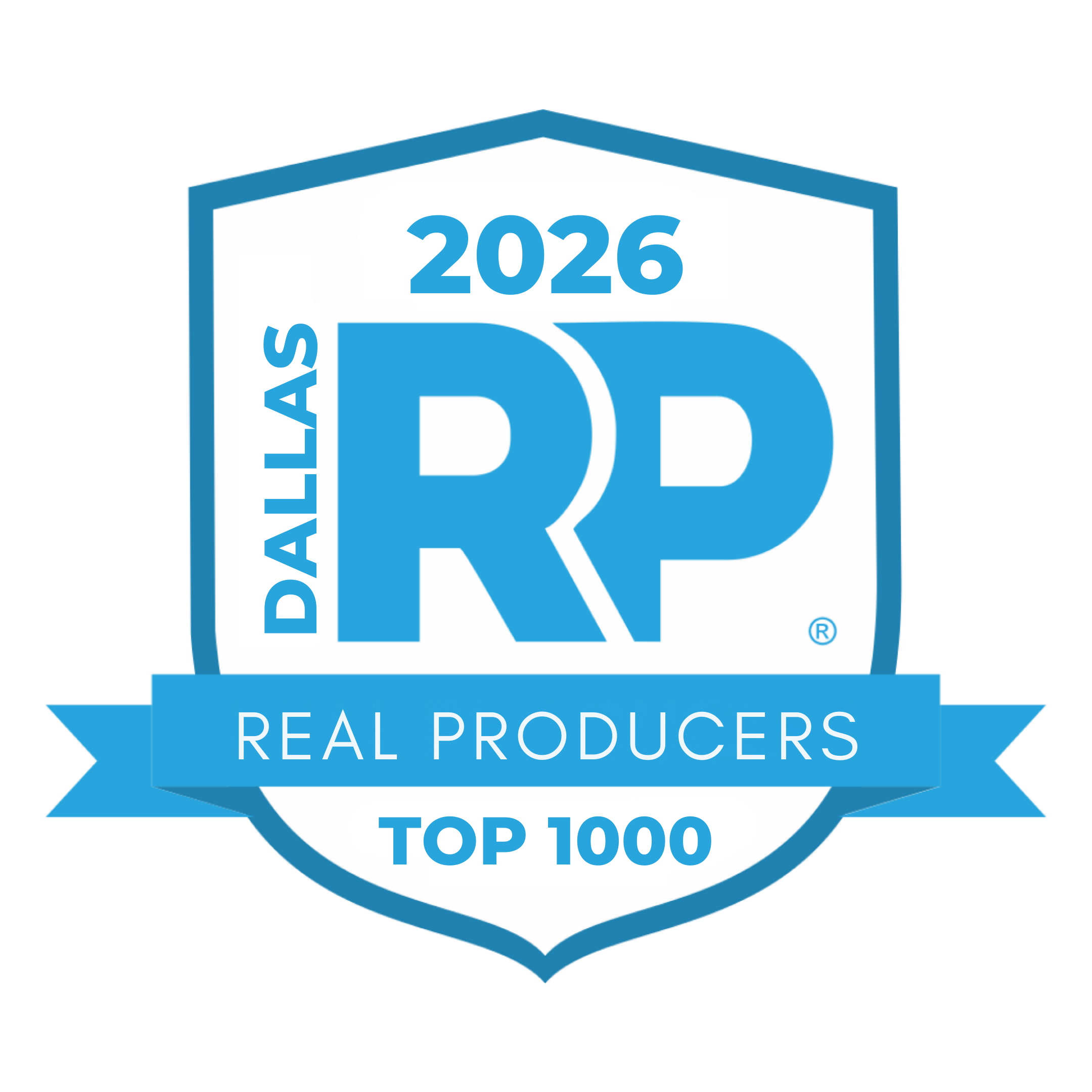 Dallas Real Producers Top 1000 2026 Award
